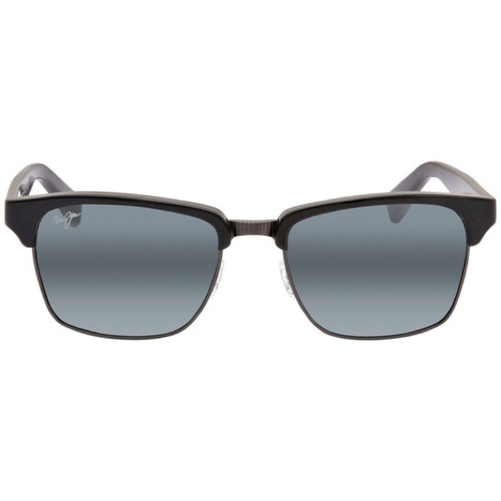 Kawika Neutral Grey Square Unisex Sunglasses
